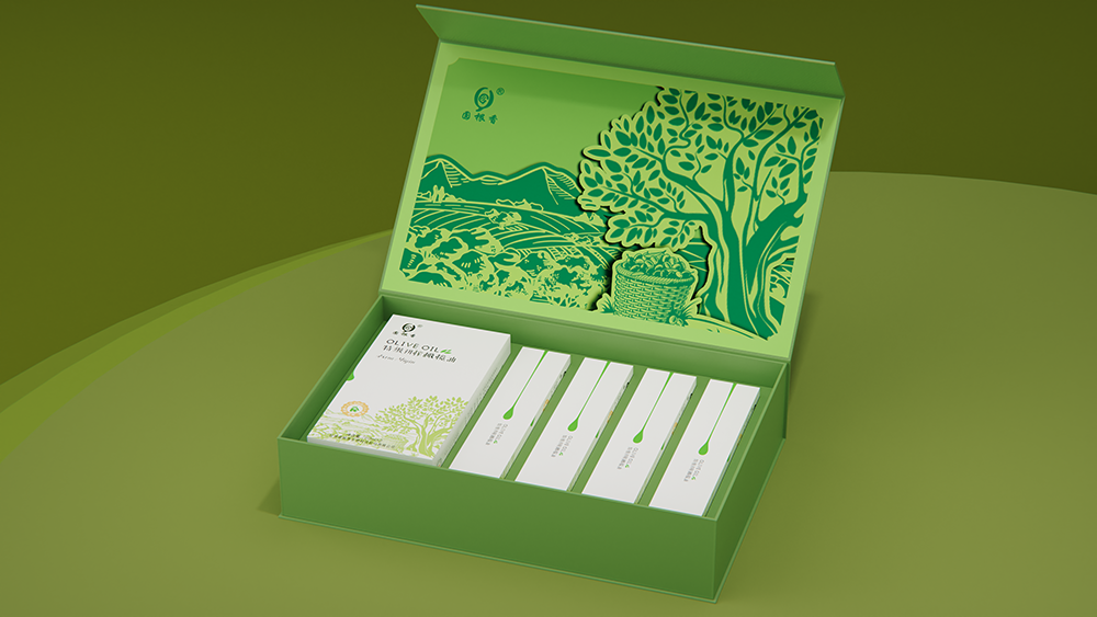 橄榄油礼盒包装设计